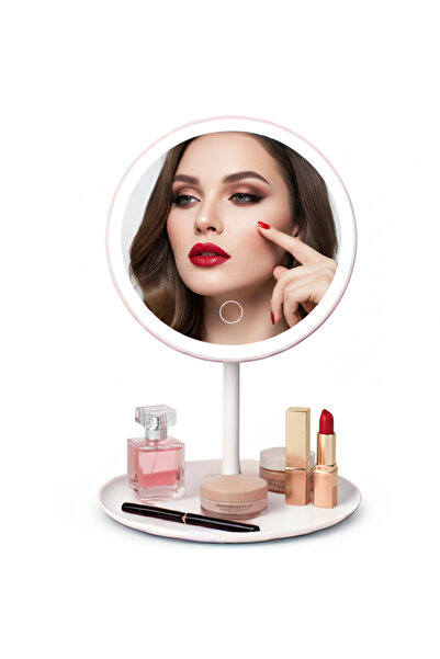 OEM LED cosmetic mirror for makeup, circular light, 3 modes cold/neutral/warm
