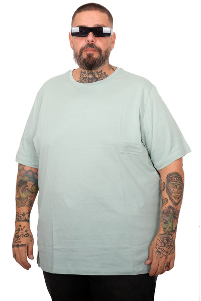 ModeXL Mode XL Large Size Unisex Cycling Basic Tshirt 20031 Mint Green