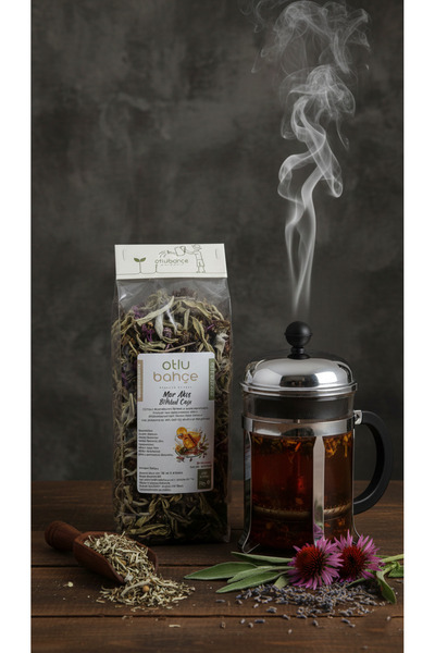Otlu Bahçe Mor Akış Bitki Çayı 75g - Adaçayı, Ekinezya, Karabaş