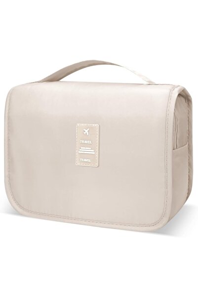 EvimTaze حقيبة مكياج ومستحضرات تجميل للسفر مع حزام، مقاومة للماء، متعددة الأق...