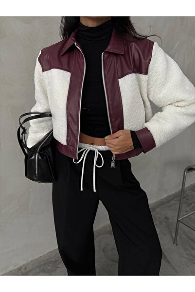 elbisereyonda Geacă Grasso Teddy din piele amestecată