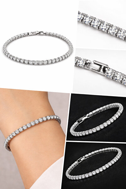 OEM Tennis Bracelet Zayelia Stainless Steel with Crystals – Elegant Gift Unisex Design