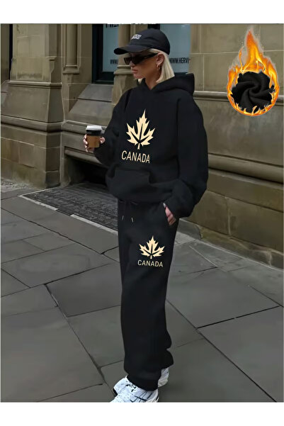 Flaubert -Women's Printed Gf Oversized Sweater -Sweatpants 2-Piece Set