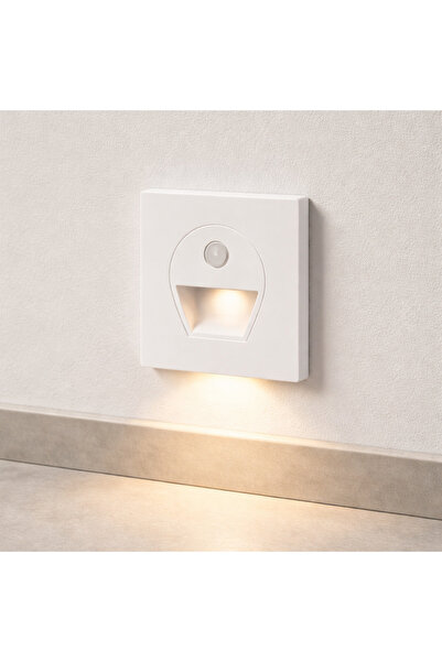 Cata Sensörlü LED Koridor Aydınlatması 1W 30lm Günışığı – Gömme Tip Merdiven & Hol Lambası