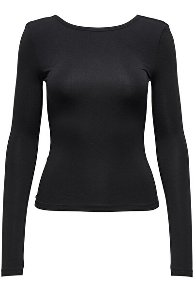 ONLY JDY Kadın Uzun Kollu Bluz Mila – Derin Sırt Dekolteli, Şık Tasarım