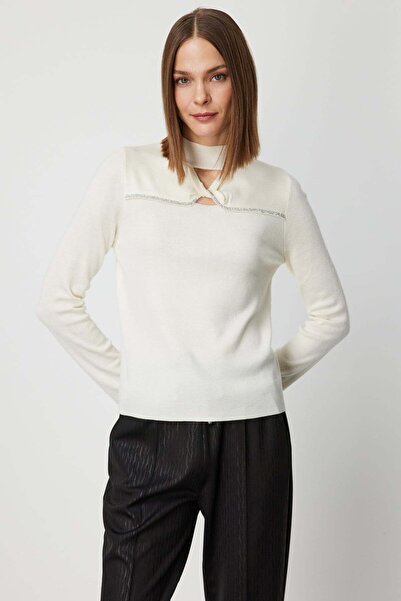 ON Pulover din tricot cu detaliu de piatră