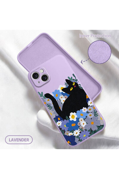 CHICASELUX Soft Silicone Phone Case with Velvet Camera Protections Compatible...