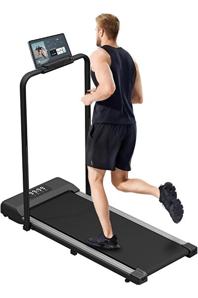 Wemart 2 in 1 Walking Pad, Foldable Treadmills with Handle Bar, 2.5HP Portable Folding Treadmill wit