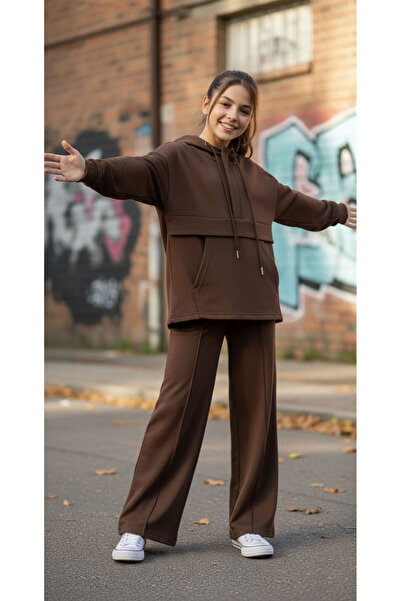 Pantulux Girl's Hooded Tracksuit Set