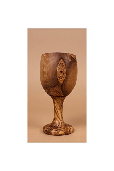 OEM Pahar cu picior pentru vin din lemn de măslin