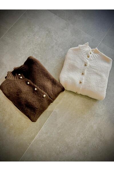 sinemtoprakbutik ÖNÜ GOLD DÜĞMELİ BOĞAZLI HIRKA