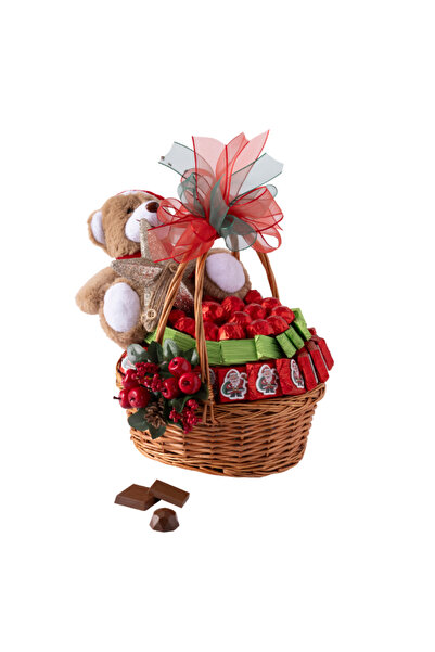 Şekerci Cafer Erol Yılbaşı Özel Hediye Sepeti - Özel Hasır Sepet