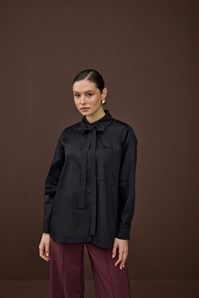 NUR KALAY COLLECTION FULARLI GÖMLEK