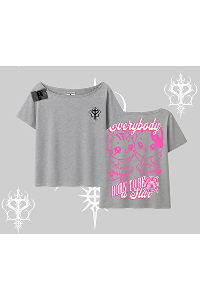 Tarzsokak Tricou cu decolteu bărcuță, cu imprimeu drăguț cu pisică și textul ...