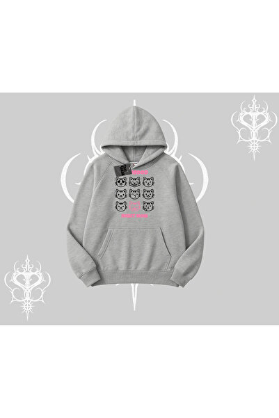 Tarzsokak Στην τάση μου αυτή τη στιγμή Γραπτό χαριτωμένο φούτερ με κουκούλα γ...