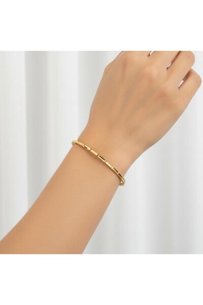 10 gr (GRAM) Yeni Kalemli Oluklu Ajda Bilezik 22 Ayar Altın Yatırımlık İşçiliksiz