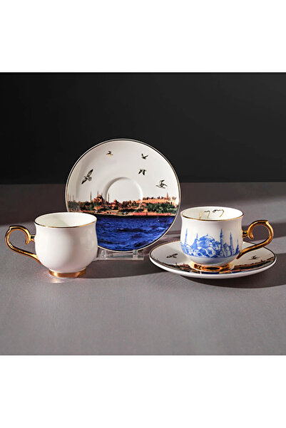 Karaca İlber Ortaylı 2-Person Coffee Cup Set 90 ml