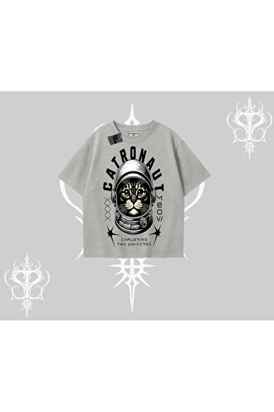 Tarzsokak Tricou supradimensionat cu imprimeu Stay Cool Cat