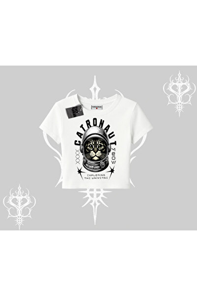 Tarzsokak تي شيرت كاتروناوت كات مطبوع بيبي تي