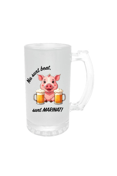 Mug Mania Personalized beer mug with funny message, I'm not drunk, I'm marinated, 500 ml