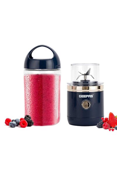 Geepas عصارة محمولة GSB44058 قابلة لإعادة الشحن مع ستة شفرات من الفولاذ المقا...