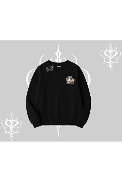 Tarzsokak Hanorac cu imprimeu de pisici și textul „Am nevoie de cafea, chiar ...