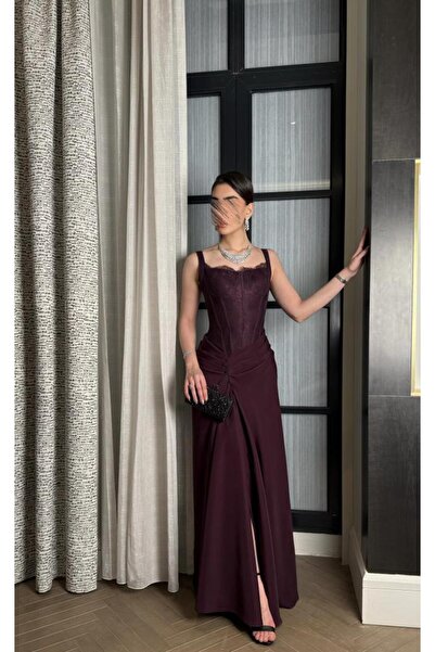 NO BRAND فستان سهرة أنيق بتصميم راقٍ يجمع بين الفخامة والبساطة،