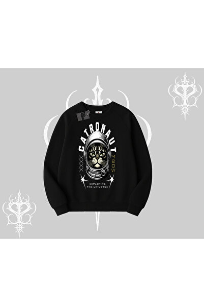 Tarzsokak Φούτερ με κουκούλα με στάμπα Stay Cool Cat