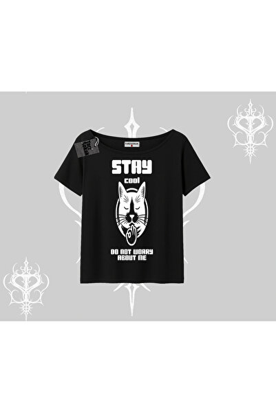 Tarzsokak تيشيرت كاتروناوت كات مطبوع قصة فضفاضة