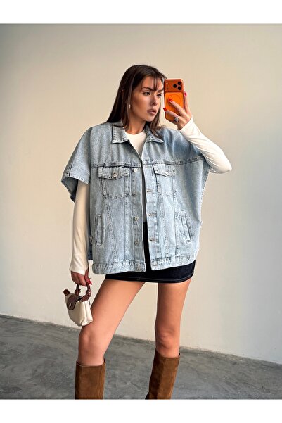 BLUE MARLIN Poncho supradimensionat