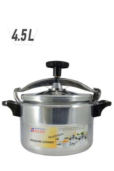 AVCI HOME MAKER Homemaker Aluminium Pressure Cooker 20Cm - 4.5 Liter Capacity - Silver