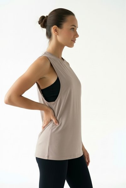 MBEY1989 Mbey Women's Sports Tank Top Cotton Fitness Gym Sports Tank Top