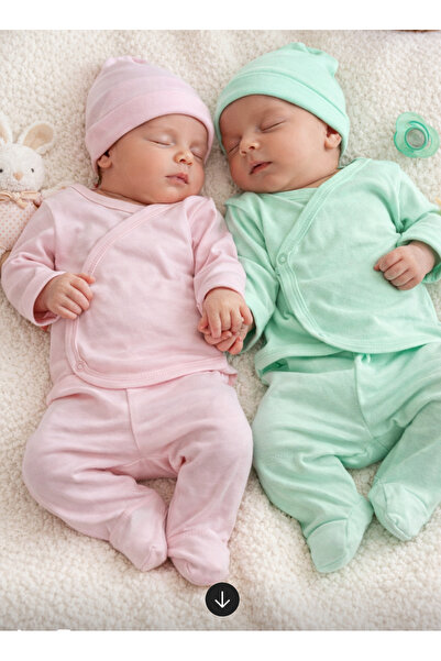 Hello Baby طقم مستشفى للمواليد الجدد مكون من 3 قطع، طقم مستشفى من 6 قطع