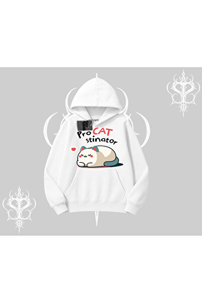 Tarzsokak Hanorac cu glugă cu imprimeu Pisicuța Detectiv