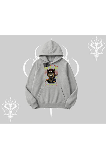 Tarzsokak Hanorac cu glugă cu imprimeu Street Cat