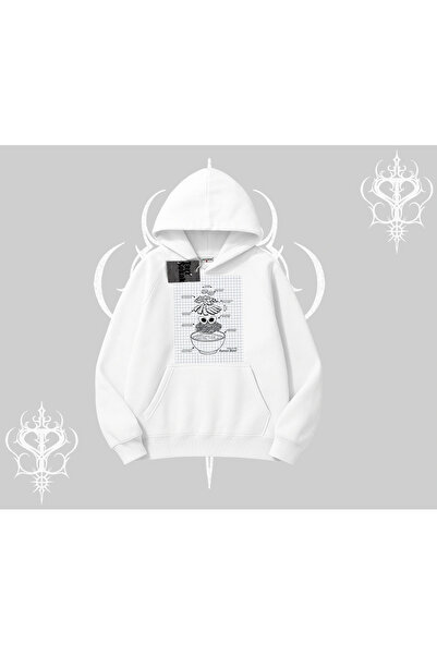 Tarzsokak Hooded Sweatshirt Noodle Theory Hand Drawn Concept
