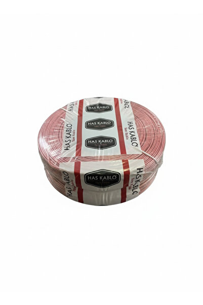 Has KABLO 100metre 2x0.75TAM BAKIR Şeffaf Hoparlör ses sistemi kablosu şeffaf...