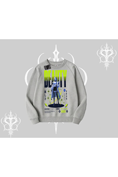Tarzsokak Hanorac Biskilet Anime Unity Neon cu imprimeu grafic detaliat