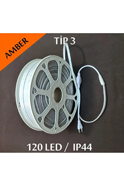 ERBAY 50 Metre 220v Şerit Led Hazır Fişli Silikonlu Dış Mekan 120 Ledli