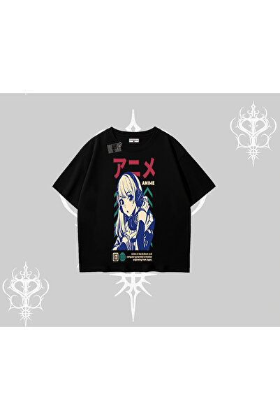 Tarzsokak Υπερμεγέθη μπλουζάκι με σχέδιο κοριτσιού anime σε ιαπωνικό στυλ