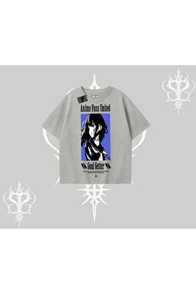 Tarzsokak Tricou supradimensionat cu imprimeu Anime Girl