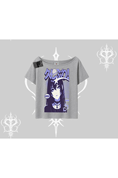 Tarzsokak Μπλουζάκι με λαιμόκοψη Kayak, Νέο Τόκιο, Κορίτσι, Y2K, Αισθητική St...