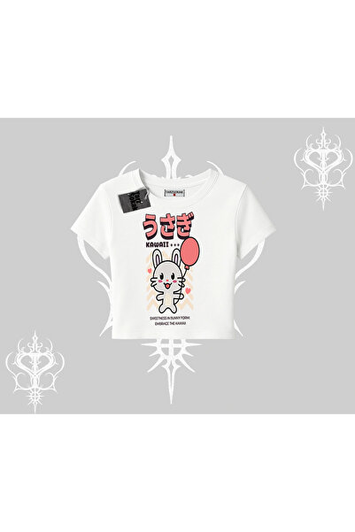 Tarzsokak Babby Tee majica Usagi Kawaii Slatko Srce Energija