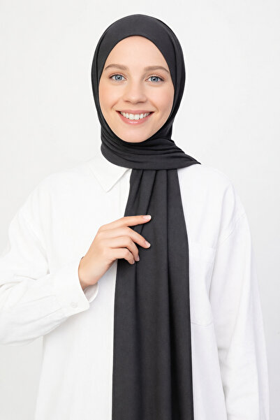 moda nokta Hazır Pratik Geçmeli Lüks Organik Düz Penye Şal Eşit Hizalı füme