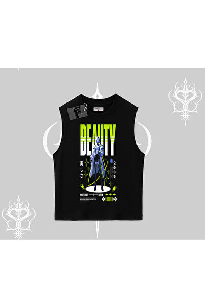 Tarzsokak Tricou fără mâneci Anime Unity Neon cu imprimeu grafic detaliat