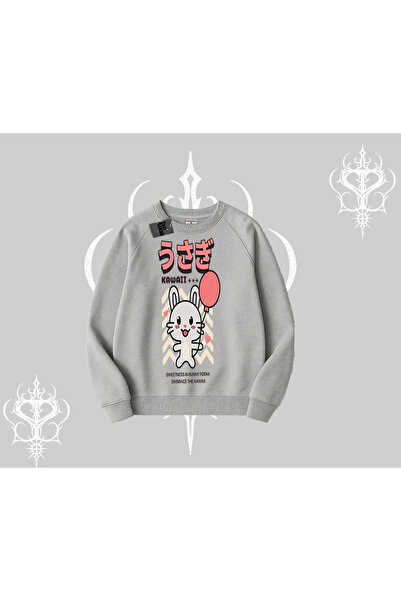 Tarzsokak سويت شيرت بيسكيلت أوساجي كاواي لطيف على شكل قلب