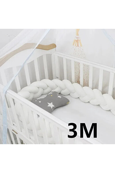 Choice وسادة حماية سرير الأطفال 3M مع عقدة مضفرة للأطفال الرضع، 3 قطع، مصدات ...