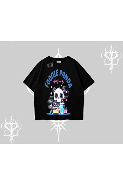 Tarzsokak Υπερμεγέθες μπλουζάκι με στάμπα Πάντα λάτρη του φαγητού, γλυκό και ...