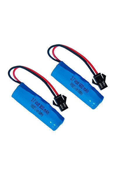 Premiore 2 adet 3.7V 900 mAh 14500 Li-ion Oyuncak Araba Pili | Siyah Soket | ...