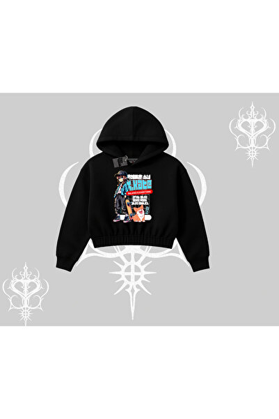 Tarzsokak Φούτερ με κουκούλα και στάμπα Anime Hiker Girl Balance Is Everything